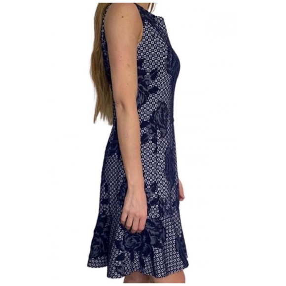 BETSEY JOHNSON FLORAL FIT AND FLARE DRESS - Picture 2 of 15